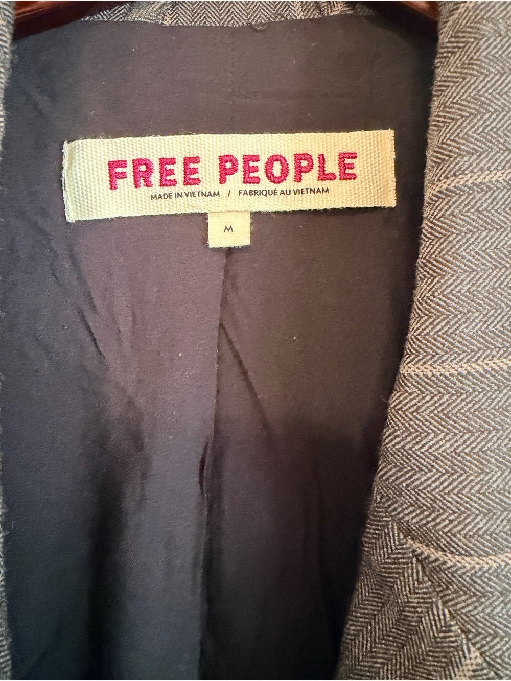 Free People Charlotte Oversized Printed Blazer, size M - Picture 2 of 13
